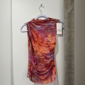 Zara - multicolored mesh top - Small